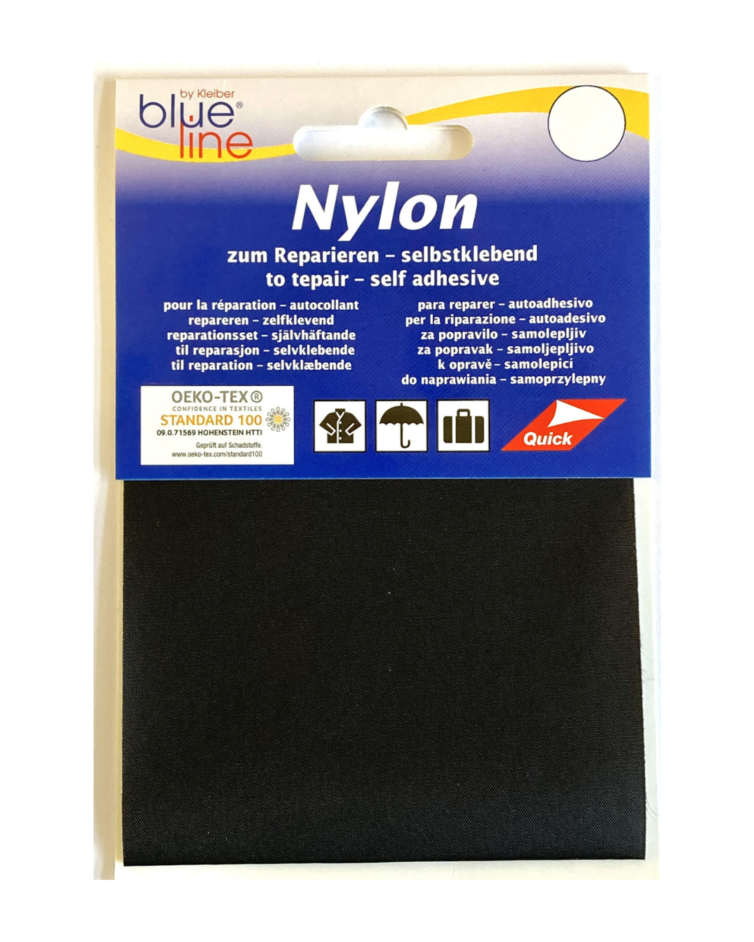 Laglapp Nylon Svart 10x20 cm