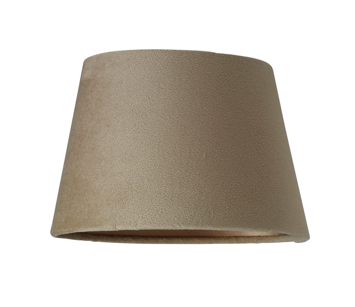 Oval lampskärm sammet nougat S2220