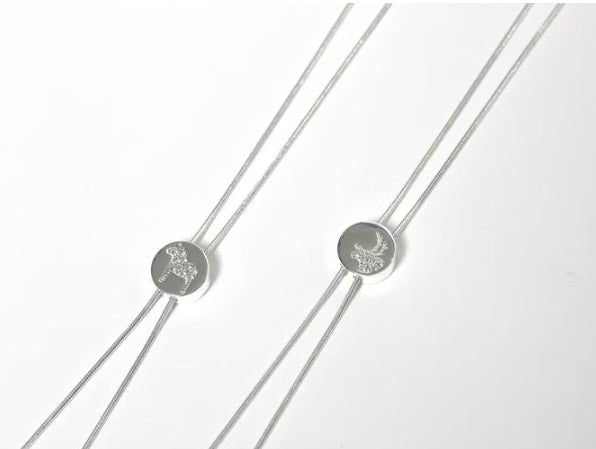 AV Nordic crystal neck silver