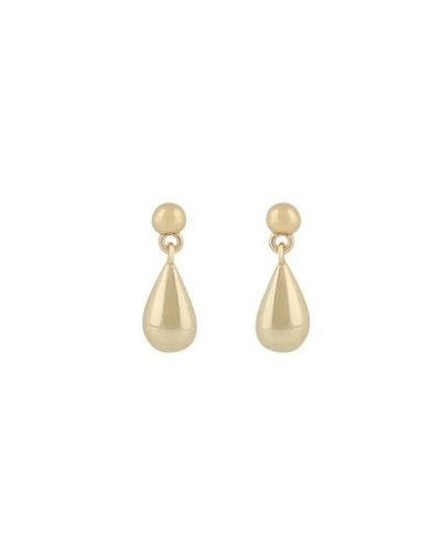 Snö Gina drop ear plain gold