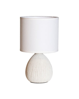 Madison Bordslampa 25 cm   beige/vit