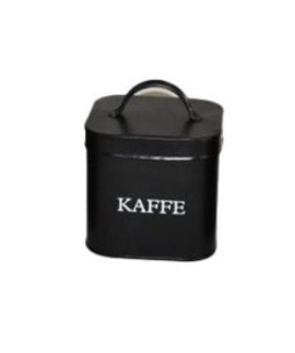 Burk KAFFE svart 15x12 cm