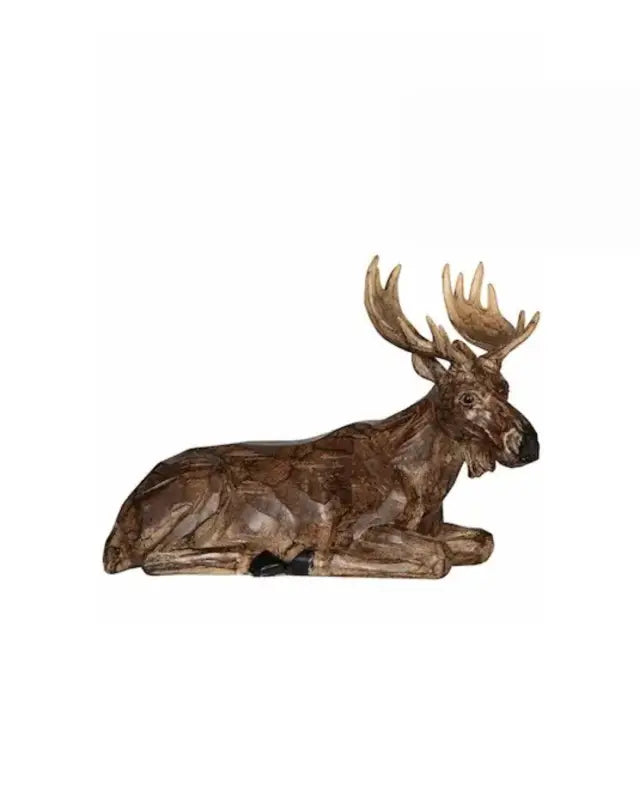 Älg Natur liggande - Skulptur