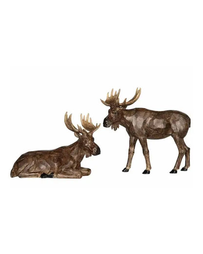 Älg Natur liggande - Skulptur