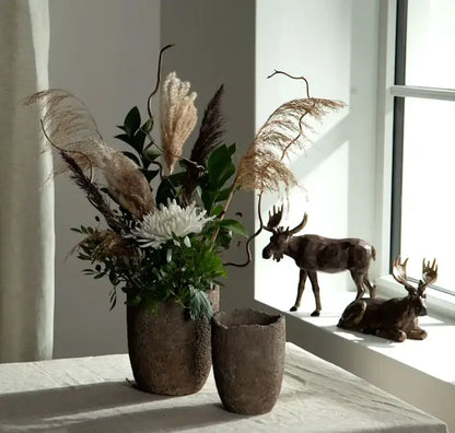 Älg Natur liggande - Skulptur