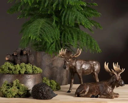 Älg Natur stående - Skulptur