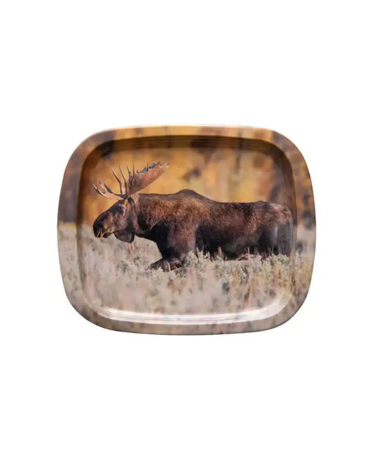 Älg Plåtbricka 16x20 cm - Bricka