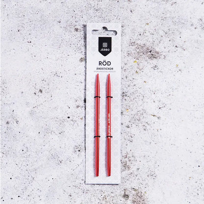 Ändstickor 6,5 mm 13cm röd Stickor