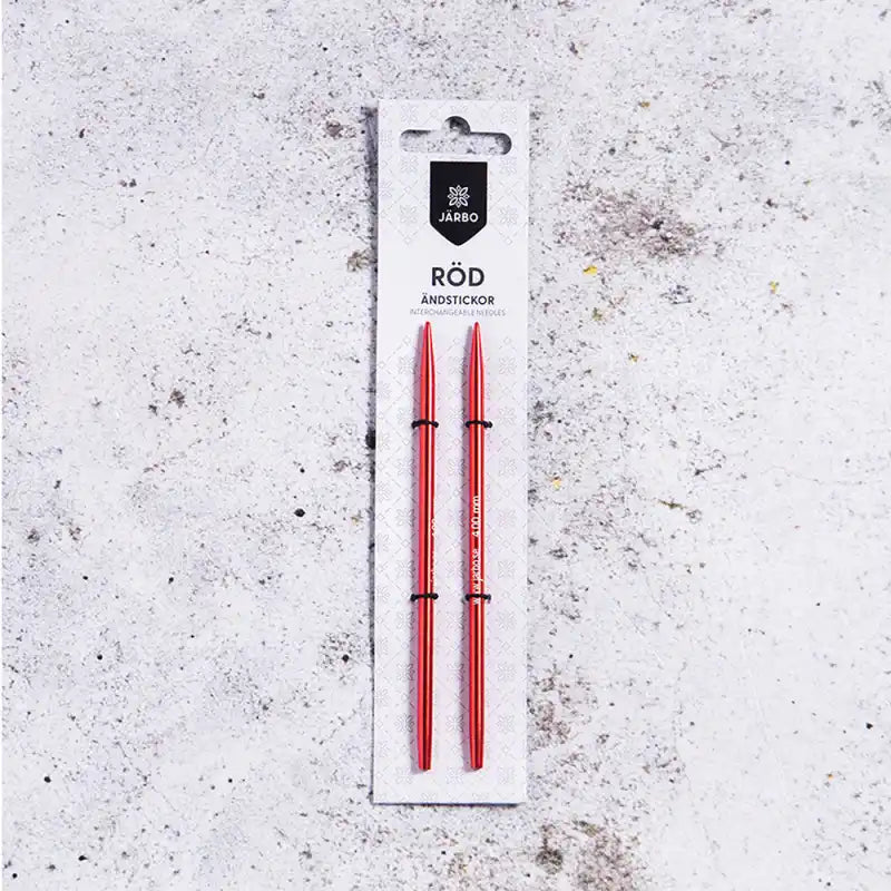 Ändstickor 8.00 mm röd - virka
