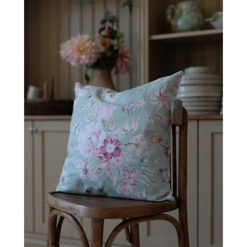 Alma kuddfodral grön 48x48 - Kuddfodral