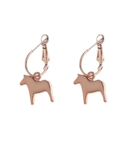 AV Dalahäst round ear rose - Örhänge