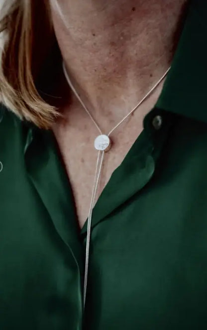 AV Nordic crystal neck silver - Halsband