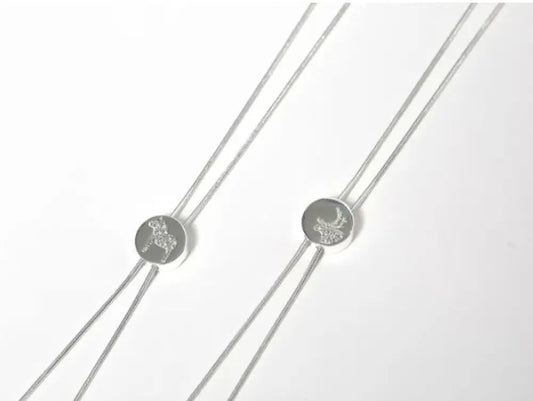 AV Nordic crystal neck silver - Halsband