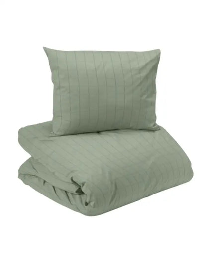 Bäddset 2-dels Square Satin 2-dels 150 x 210 cm grön - Bäddset