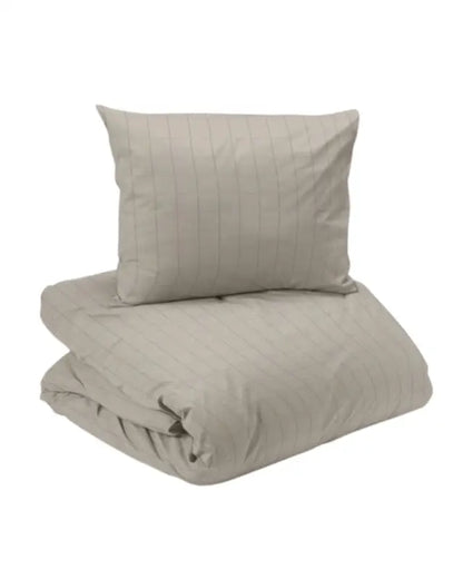 Bäddset 2-dels Square Satin 150 x 210 cm sand - Bäddset