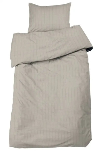 Bäddset 2-dels Square Satin 150 x 210 cm sand - Bäddset