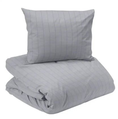 Bäddset 2-dels Square Satin 2-dels ljusgrå - Bäddset