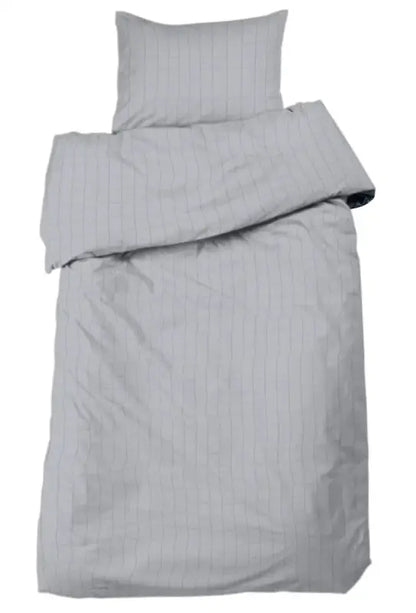 Bäddset 2-dels Square Satin 2-dels ljusgrå - Bäddset