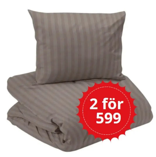 Bäddset Nina royal satin 2-set mullvad - Bäddset