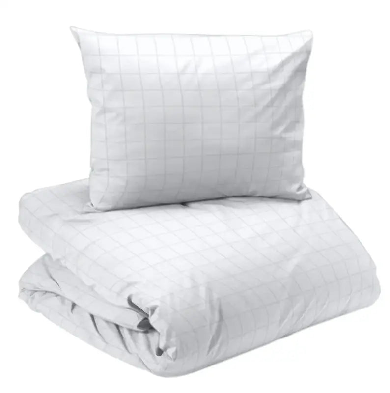 Bäddset Square satin 2-dels vit - Bäddset