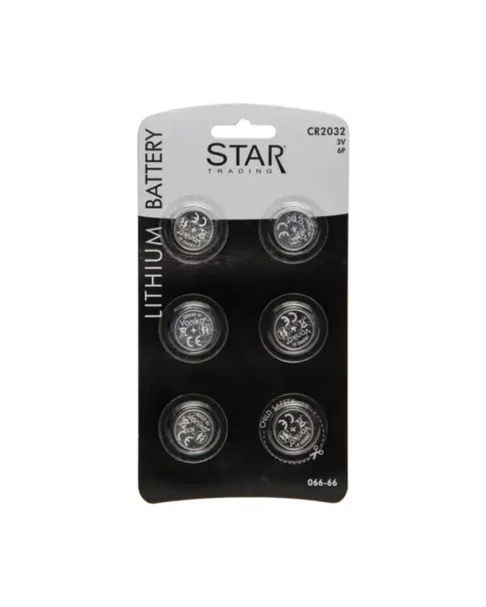 Batteri CR2032 6-pack - Batterier