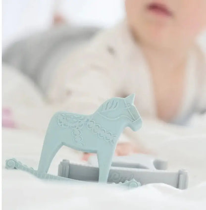 Bitring dalahäst blå - Bitring