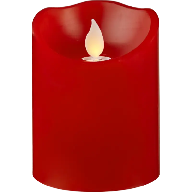 Blockljus LED med twinkle 10cm röd - LED ljus