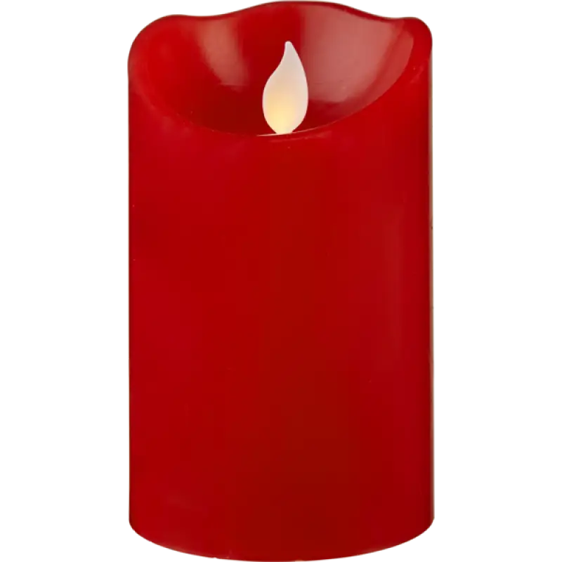 Blockljus LED med twinkle 12,5cm röd - Led