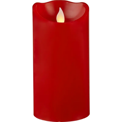 Blockljus LED med twinkle 15cm röd - Led