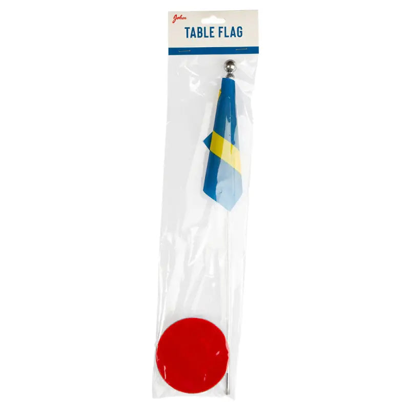Bordsflagga Sverige silver - Bordsflagga