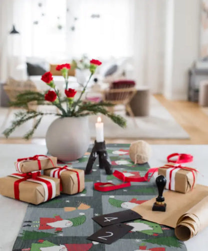 Bordslöpare Tomtenissar 35x120 - Bordslöpare