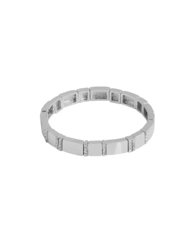 Brick elastic line crystal brace s/clear - Armband