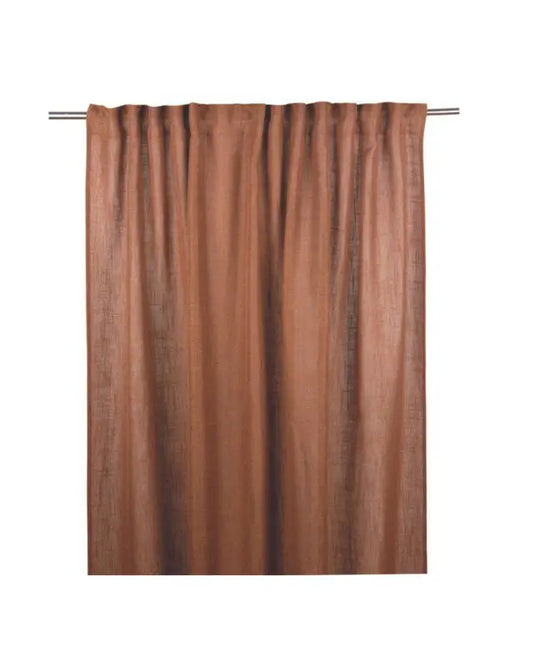 Brooklyn Gardinlängder med multiband 2-pack 140x250 cm rost - Gardinlängder