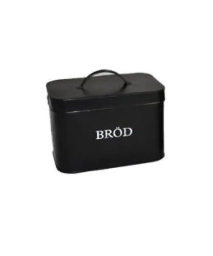 Burk BRÖD svart 20x25x16 cm - Brödburk
