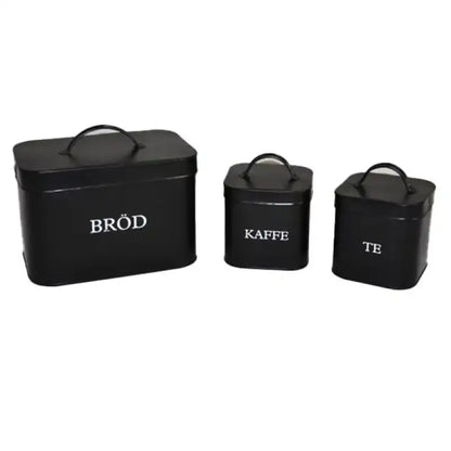 Burk TE svart 15x12 cm - Te-burk