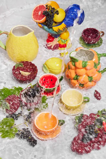 Byon Cup and plate Watermelon - Kaffekopp