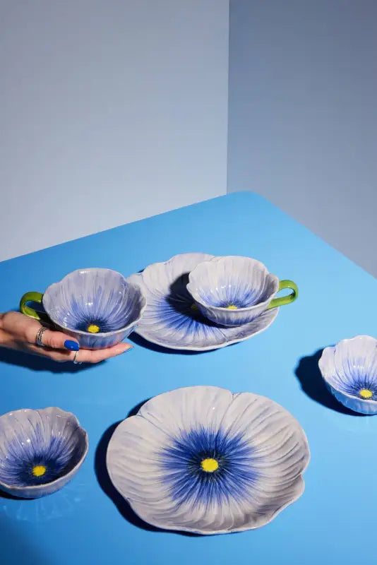Byon Poppy plate blå - Assiett