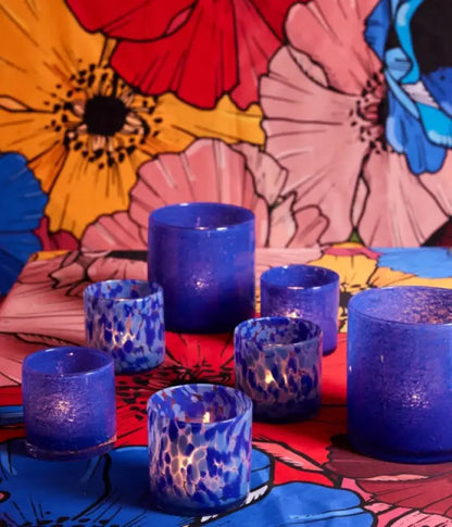 Candle holder Calore XS blue - Ljushållare