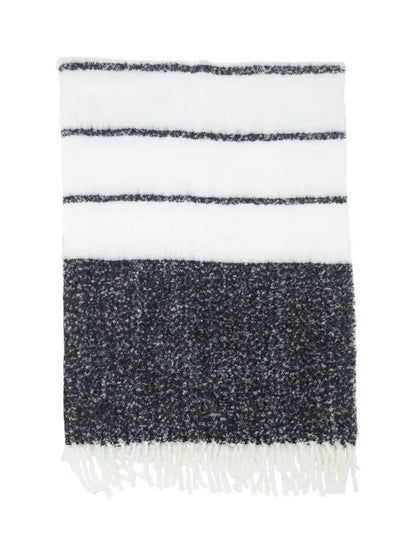 Carl pläd svart/vit - Pläd