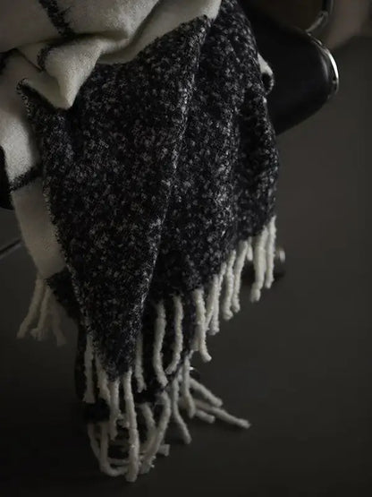 Carl pläd svart/vit - Pläd