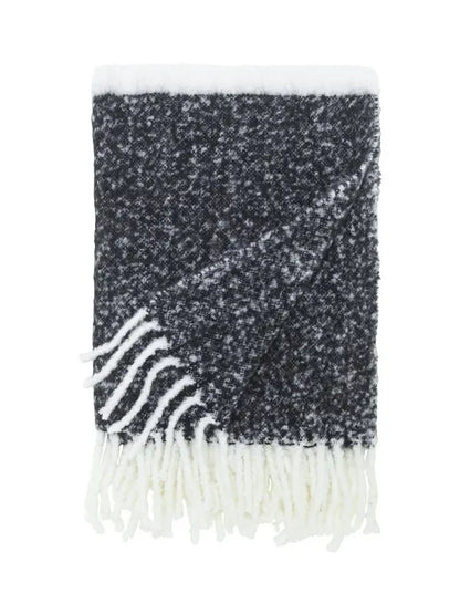 Carl pläd svart/vit - Pläd