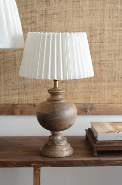 Clark fot Natural Wood - Lampfot