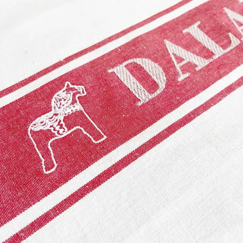 CT Dalarna kökshandduk häst röd/vit - Kökshandduk