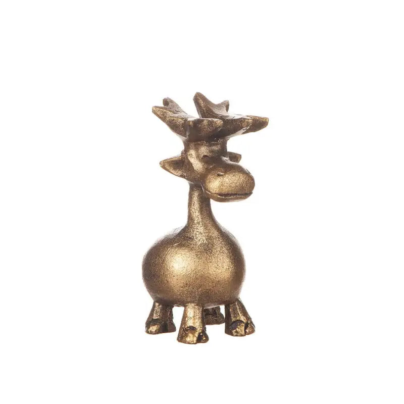 DD Älg stående i poly 12 cm - Guld - Älg