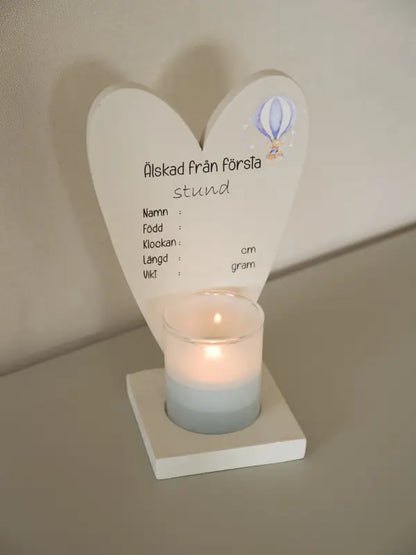 DD Dopljushållare trä - Ljushållare