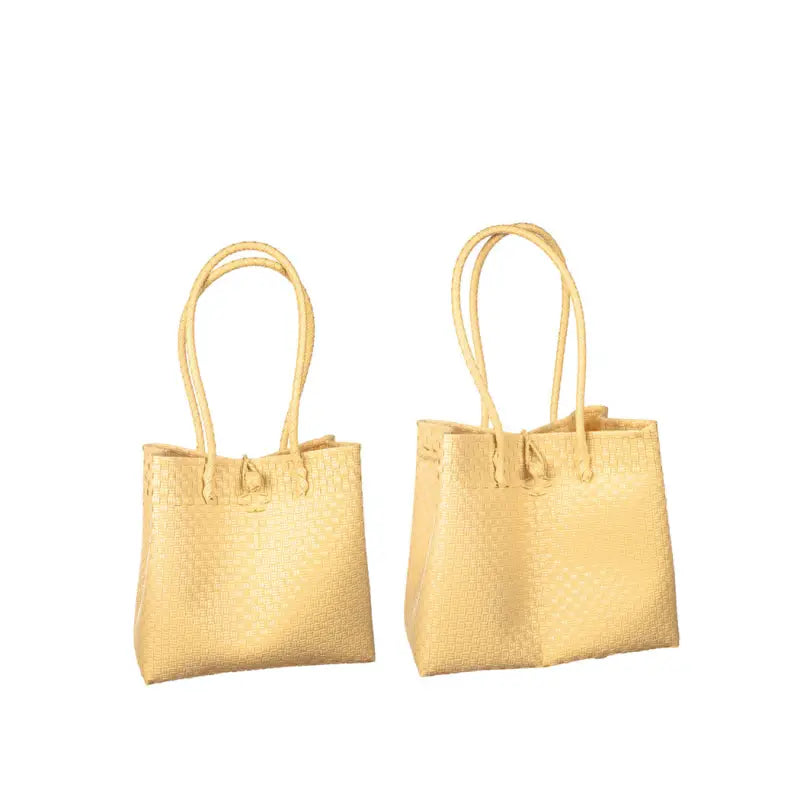 DD Flätad väska gul stor - Väska