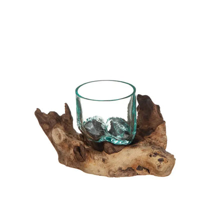 DD Glasskål på träfot - Dekoration