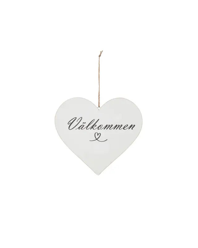 DD Hängande hjärta ’ Välkommen ’ - Dekoration