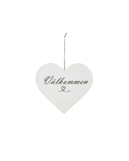 DD Hängande hjärta ’ Välkommen ’ - Dekoration