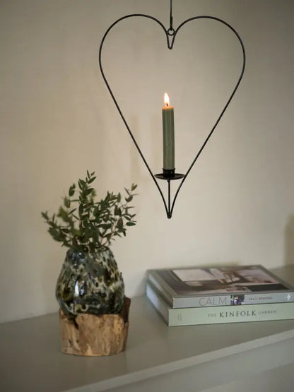 DD Ljushållare Hjärta smide - Ljuslykta
